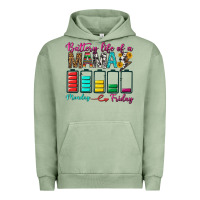 Pigment Oil Green Battery Life Of A Mama Urban Hoodie - BundleAndBundleShop