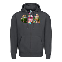 Smoke mexican day of the dead coffee cups Zipper Hoodie - FaDigitalArtStudio