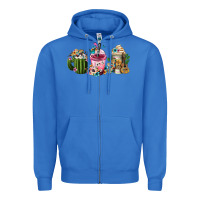 True Royal mexican day of the dead coffee cups Zipper Hoodie - FaDigitalArtStudio