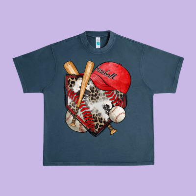 Baseball Home Plate Urban Heavy Tee Designed By Zillion Design Studio