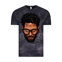 Cloud Black bearded black man portrait Vintage Tee - texasbilliewilder