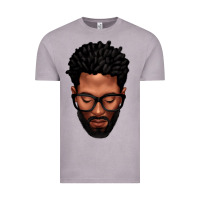 Bearded Black Man Portrait Vintage Tee | Teevron