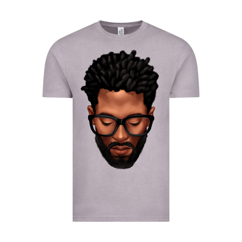 Bearded Black Man Portrait Vintage Tee by texasbilliewilder | Teevron