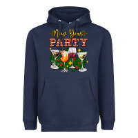 Navy new year party christmas coctail Heavyweight Hoodie - AdoDesignShop