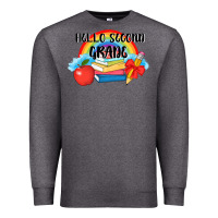 Charcoal Heather back to school hello second grade 3200x2400 Premium Sweatshirt - AdoDesignShop