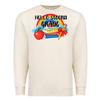Sandshell back to school hello second grade 3200x2400 Premium Sweatshirt - AdoDesignShop