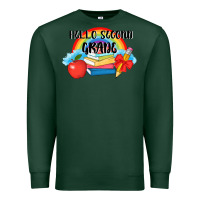 Sports Green back to school hello second grade 3200x2400 Premium Sweatshirt - AdoDesignShop