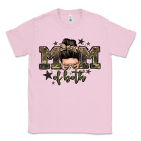 Bubblegum Pink mom of both boys messy bun Classic Tee - Zillion Design Studio