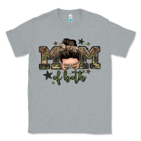 Heather Grey mom of both boys messy bun Classic Tee - Zillion Design Studio