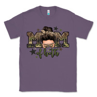 Lavender mom of both boys messy bun Classic Tee - Zillion Design Studio