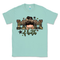 Seafoam mom of both boys messy bun Classic Tee - Zillion Design Studio