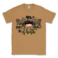 Mom Of Both Boys Messy Bun Classic Tee | Teevron