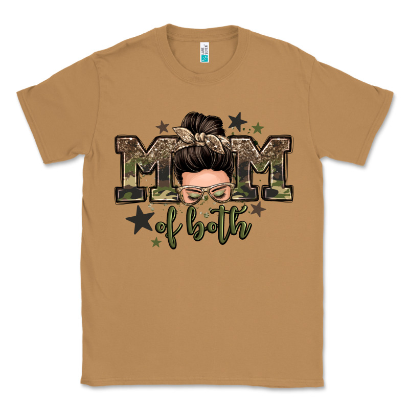 Mom Of Both Boys Messy Bun Classic Tee by Zillion Design Studio | Teevron