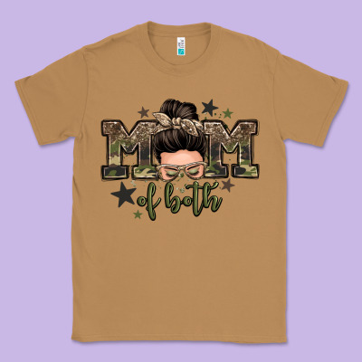 Mom Of Both Boys Messy Bun Classic Tee Designed By Zillion Design Studio