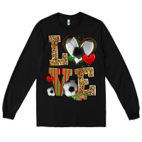 Black love soccer Long Sleeve Tee - Zillion Design Studio