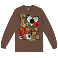Chestnut love soccer Long Sleeve Tee - Zillion Design Studio
