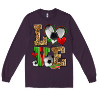 Plum love soccer Long Sleeve Tee - Zillion Design Studio