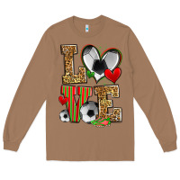 Toasted Coconut love soccer Long Sleeve Tee - Zillion Design Studio