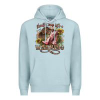 Blue Mist shouldve come with a warning boots  cowboy Premium Hoodie - NancyCooperArtShop