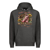 Charcoal Heather shouldve come with a warning boots  cowboy Premium Hoodie - NancyCooperArtShop