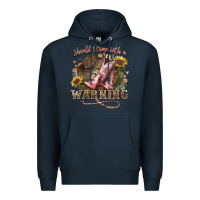 Navy shouldve come with a warning boots  cowboy Premium Hoodie - NancyCooperArtShop