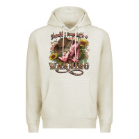 Oatmeal Heather shouldve come with a warning boots  cowboy Premium Hoodie - NancyCooperArtShop