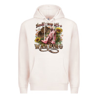 Pale Pink shouldve come with a warning boots  cowboy Premium Hoodie - NancyCooperArtShop