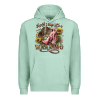 Seafoam shouldve come with a warning boots  cowboy Premium Hoodie - NancyCooperArtShop