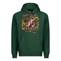 Sports Green shouldve come with a warning boots  cowboy Premium Hoodie - NancyCooperArtShop