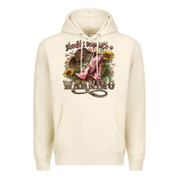 Tofu shouldve come with a warning boots  cowboy Premium Hoodie - NancyCooperArtShop