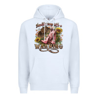 White shouldve come with a warning boots  cowboy Premium Hoodie - NancyCooperArtShop