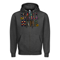 Charcoal Heather small busines mama Zipper Hoodie - CowhideDigitalArt