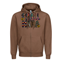 Chestnut small busines mama Zipper Hoodie - CowhideDigitalArt