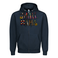 Navy small busines mama Zipper Hoodie - CowhideDigitalArt