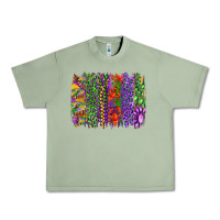 Oil Green Mardi gras brush strokes king cake and craw fish Urban Heavy Tee - RanaPortraitStore