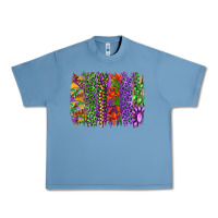 Pebble Blue Mardi gras brush strokes king cake and craw fish Urban Heavy Tee - RanaPortraitStore