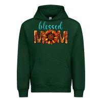 Forest Green Blessed Mom Urban Hoodie - BundleAndBundleShop