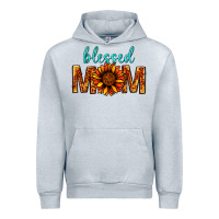 Heather Grey Blessed Mom Urban Hoodie - BundleAndBundleShop