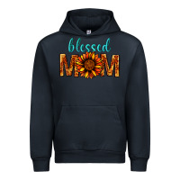Navy Blessed Mom Urban Hoodie - BundleAndBundleShop