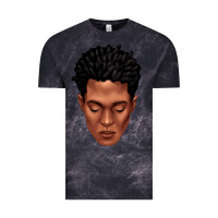 Cloud Black black man portrait Vintage Tee - texasbilliewilder