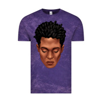 Cloud Purple black man portrait Vintage Tee - texasbilliewilder