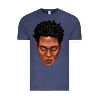 Vintage Denim black man portrait Vintage Tee - texasbilliewilder