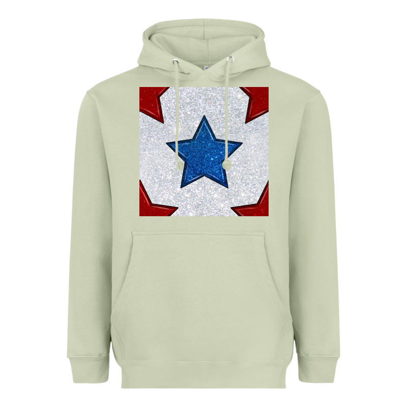 Glitter 4th Of July Seamless Pattern Heavyweight Hoodie by BundleAndBundleShop | Teevron