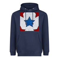 Navy Glitter 4th Of July Seamless Pattern Heavyweight Hoodie - BundleAndBundleShop