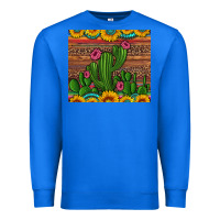 True Royal sunflowers turquoise serape cactus tumbler Premium Sweatshirt - Artiststas