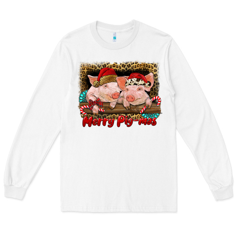 Merry Pig Mas Long Sleeve Tee by RanaPortraitStore | Teevron