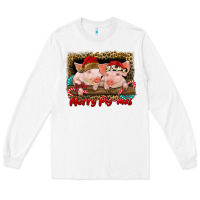 White merry pig mas Long Sleeve Tee - RanaPortraitStore