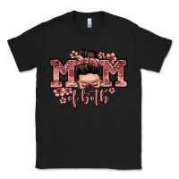 Black mom of both messy bun Classic Tee - Zillion Design Studio