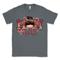 Charcoal Heather mom of both messy bun Classic Tee - Zillion Design Studio