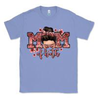 Colony Blue mom of both messy bun Classic Tee - Zillion Design Studio